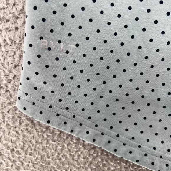 BYLT Polo Shirt Mens Size 2XL Gray Polka Dot Golf Casual Short Sleeve Stretch - Picture 9 of 16
